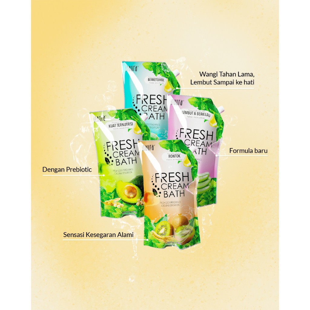 Inaura Fresh Creambath refill1 kg - creambath buah