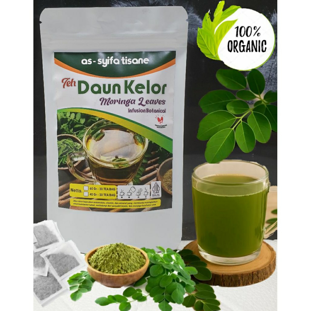 

Teh DAUN KELOR (Moringa leaves) as-syifa tisane
