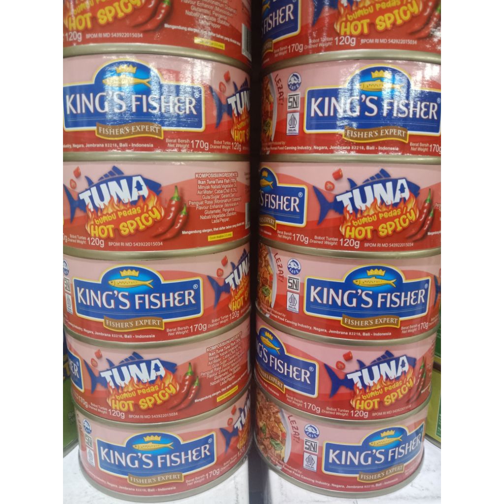 

kings fisher tuna hot spicy 170.gr siap saji