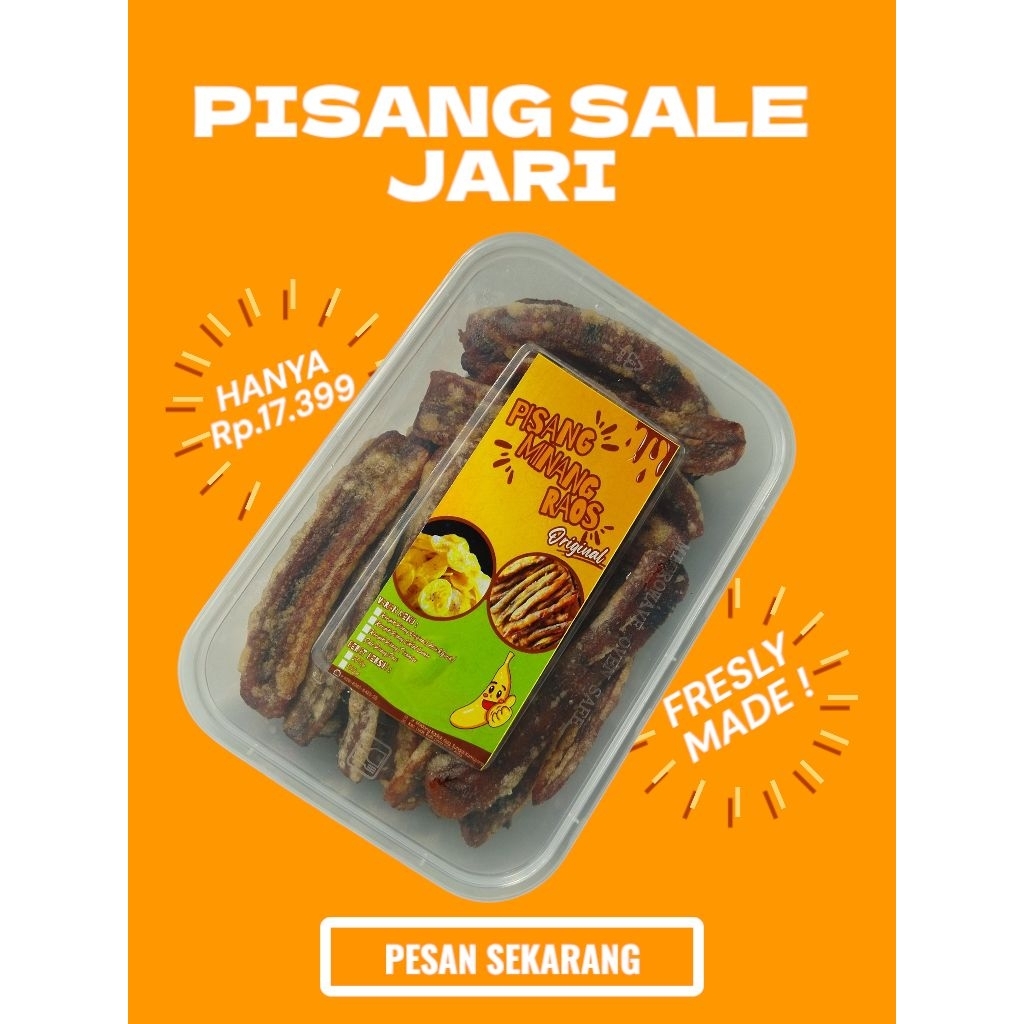 

Sale Pisang Jari Minang Raos – Camilan Tradisional Pisang Ambon Legit | Tanpa Pengawet | 250gr