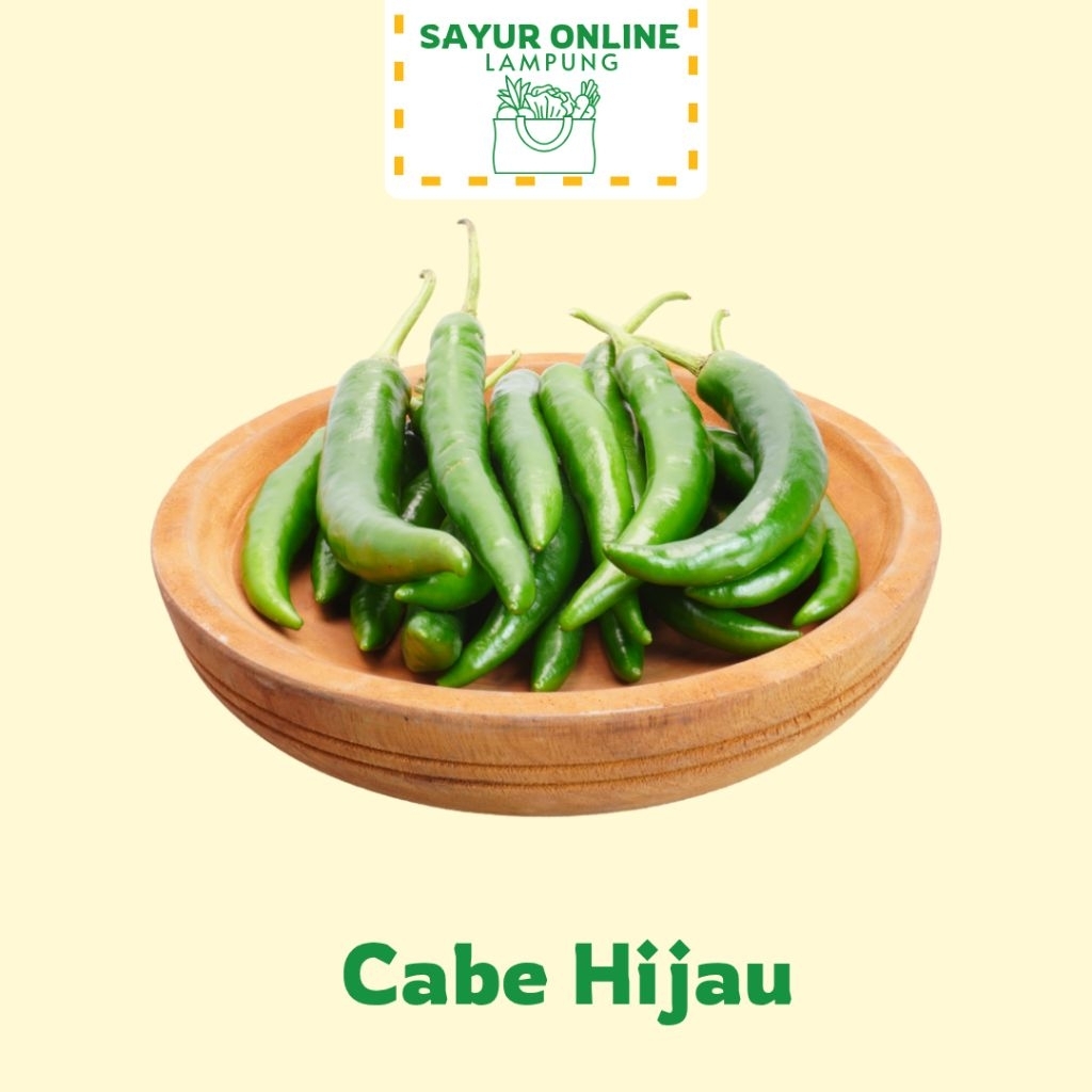 

Cabe Hijau - 500 Gram - Harga Grosir - Sayur Online Lampung