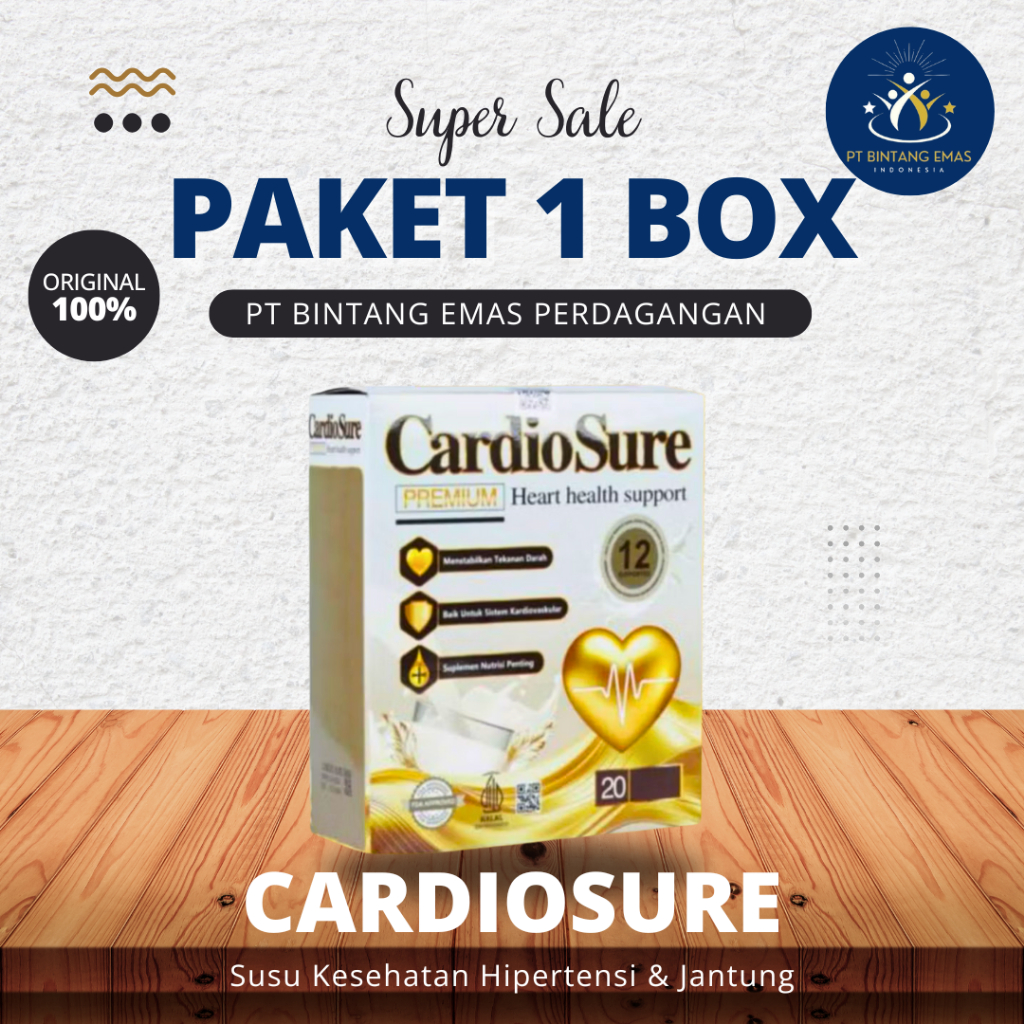 

CARDIOSURE PAKET 1 BOX | 100% Asli Original Resmi PT Bintang Emas Perdagangan Indonesia