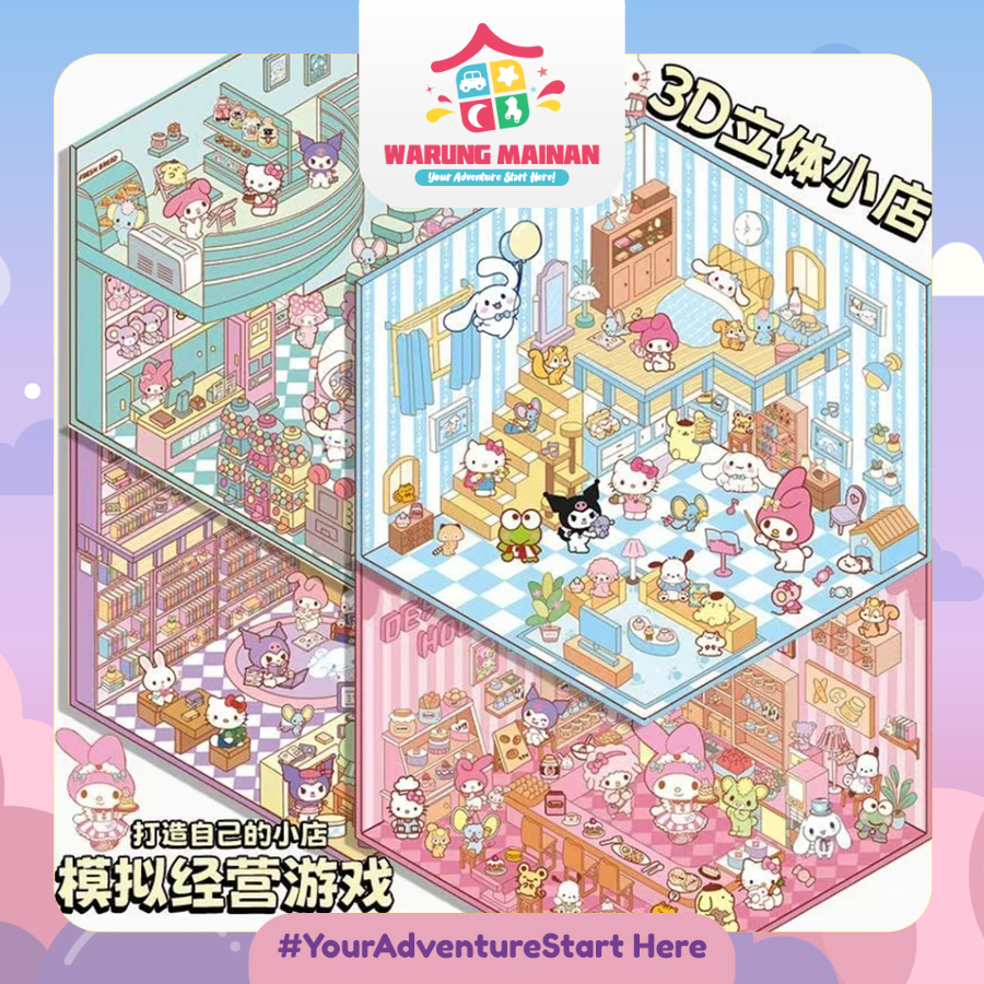 

[WARUNGMAINAN] [WM420] STICKER 3D Premium Satisfying Decoration Landscaping Creative Mainan Anak Unik Viral Korea