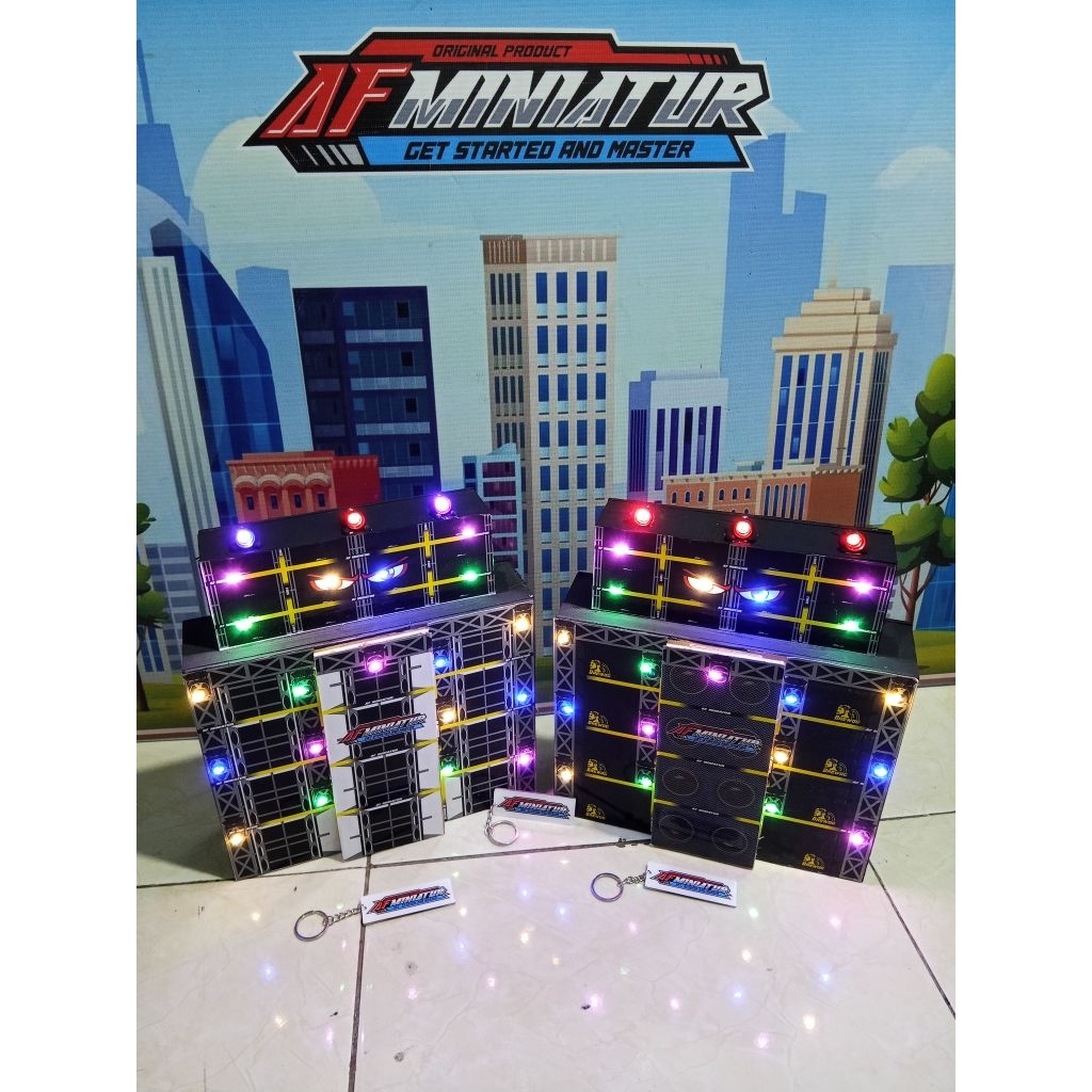 miniatur sound horeg / miniatur sound system