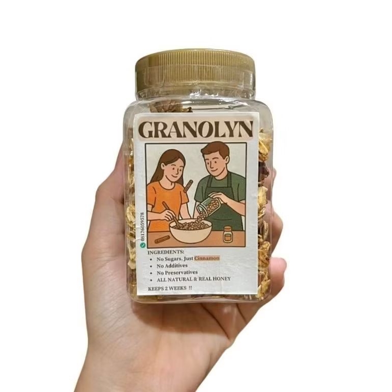 

GRANOLYN 100g Granola Sehat Homemade Tanpa Gula dan Bahan Alami