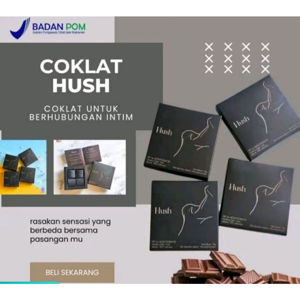 

HUSH COKLAT HITAM UNTUK PASANGAN 32 GRAM 1 BOX ISI 4 PCS CEMILAN MANIS