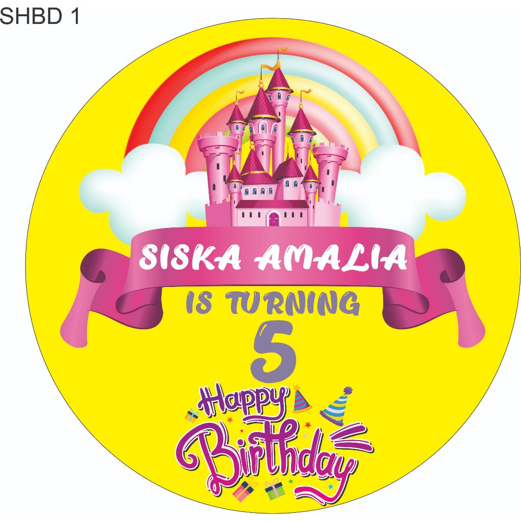 

costum stiker ulang tahun anak