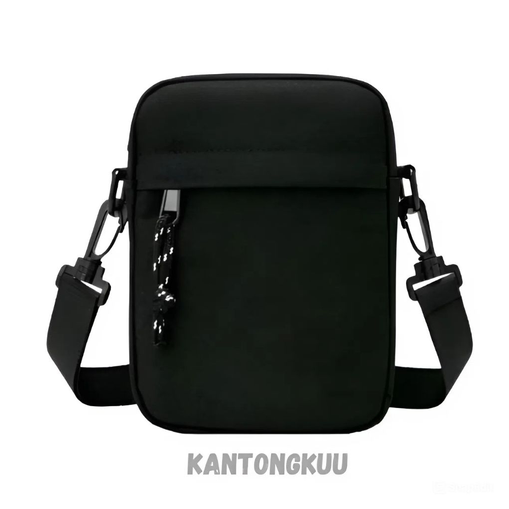 KK - Tas Selempang Bahu pria murah tas polos hitam slingbag polos hitam