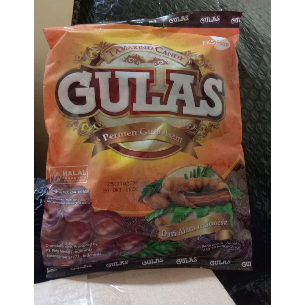 

PERMEN GULAS 125 GRAM GULA ASAM (1 PACK ISI 50 BUTIR )