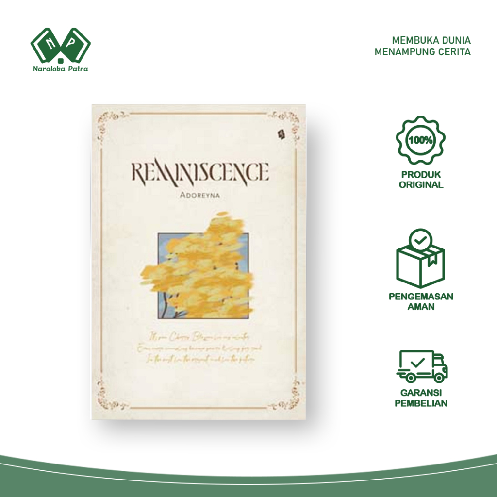 Promo Tebus Murah - Buku Novel Reminiscence - Adoreyna - Bukune - Gratis Biaya Packing
