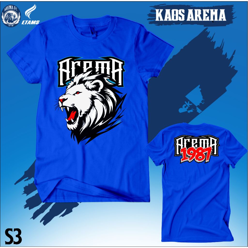 KAOS arema CASUAL AREMA FC BERKUALITAS