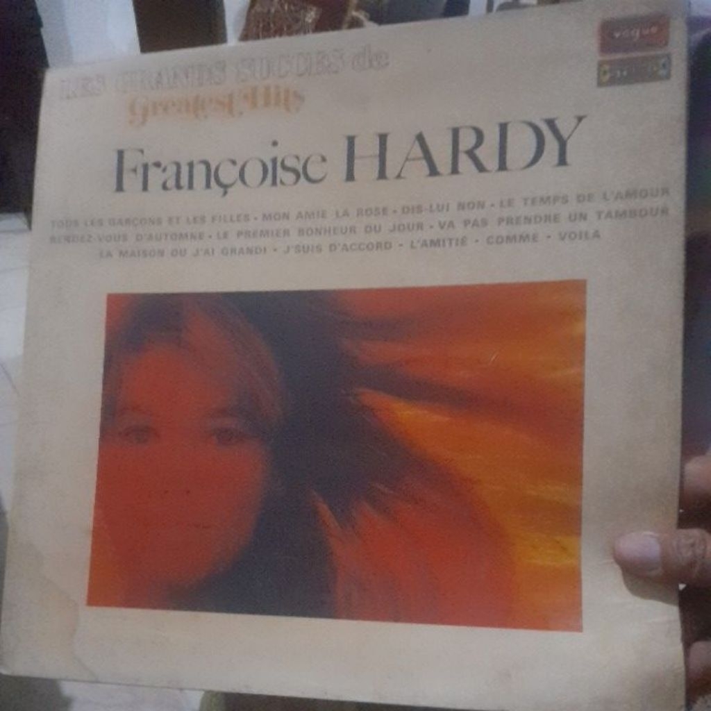 cover original vinyl piringan hitam 12 francoise hardy greatest hits