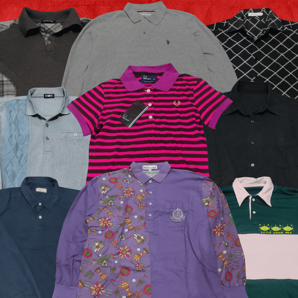 Kemeja dan Baju Polo Berkerah Brand Rare Vintage