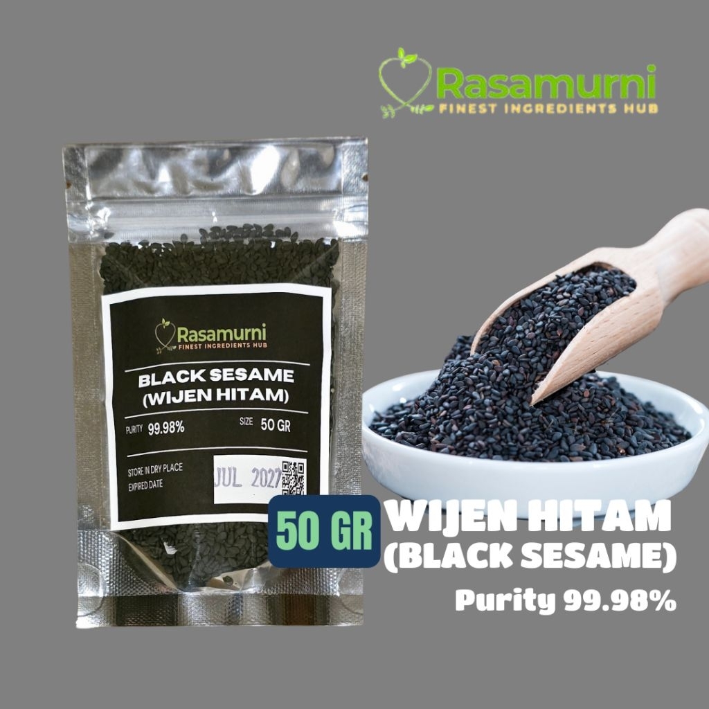 

WIJEN HITAM (BLACK SESAME) NATURAL 50 GR