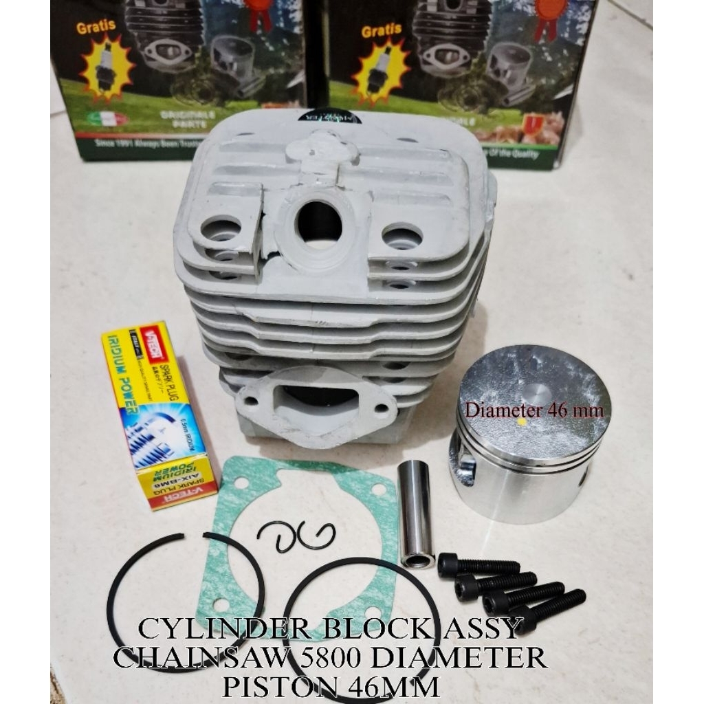 Cylinder Block Monster Original chainsaw kecil 5800 Diameter piston 46 mm