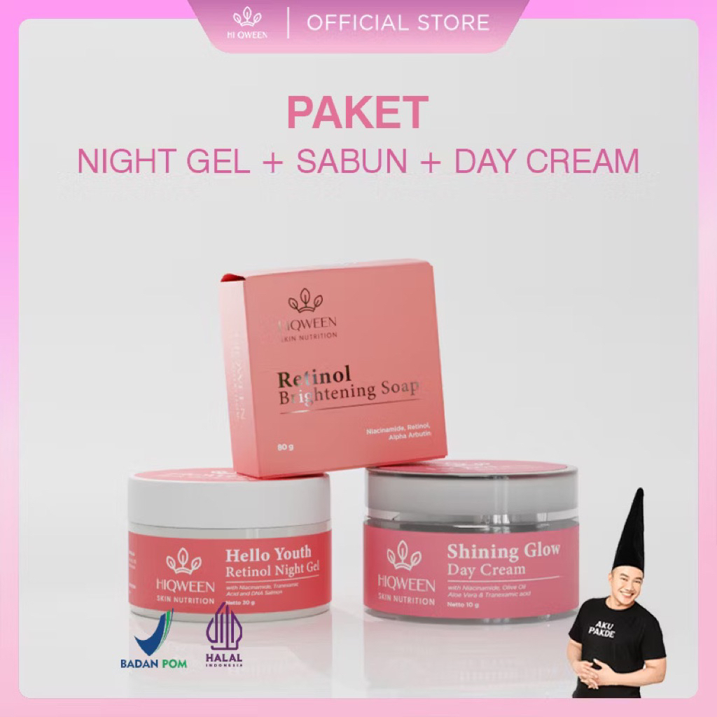 HIQWEEN PAKET FLEK LENGKAP DAPAT 3 PRODUK