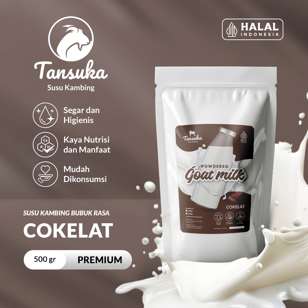 

Tansuka Susu Kambing Etawa Premium 500g Rasa Cokelat Murni