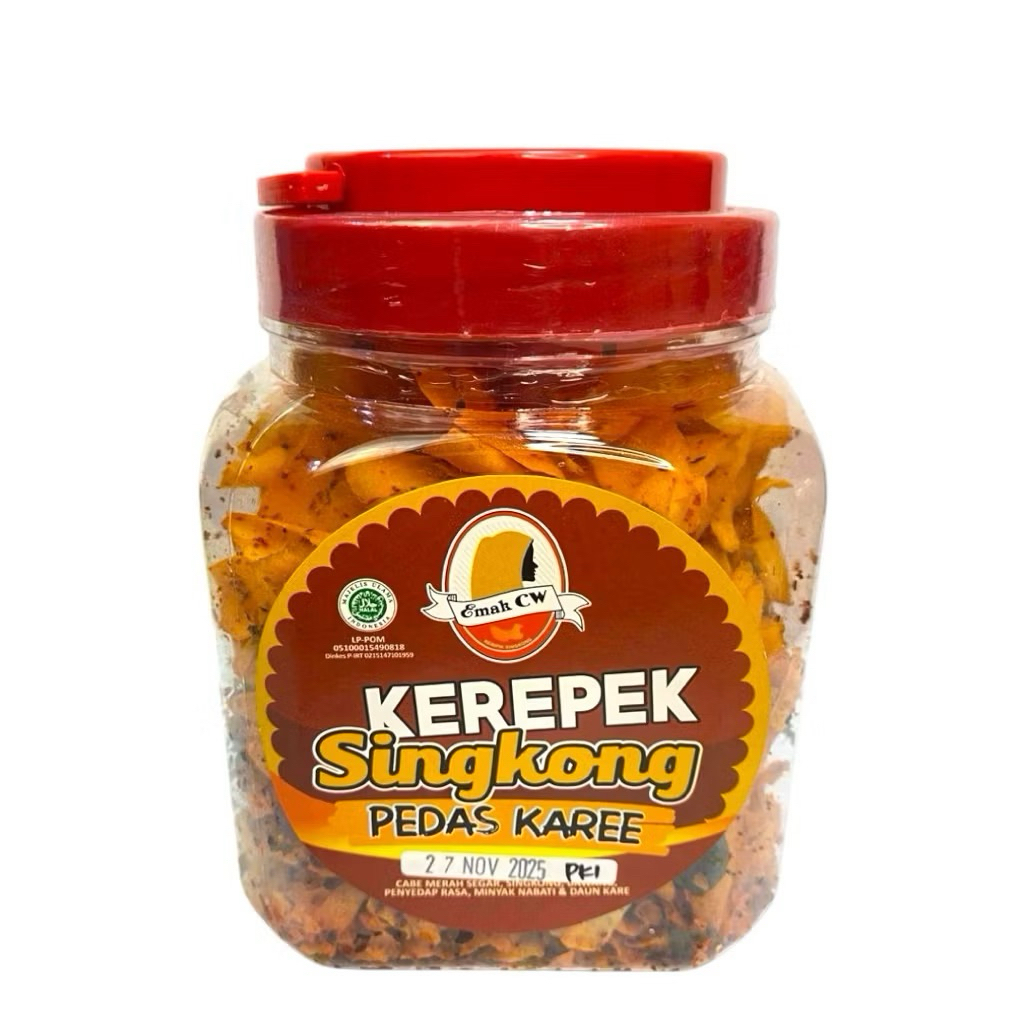 

Emak Cw - Pedas Kare Gurih Keripik Singkong