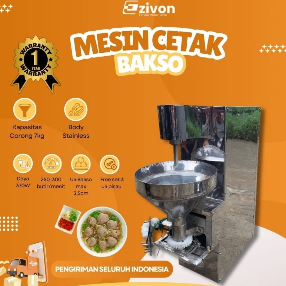 Mesin Cetak Bakso Pentol Bulat Otomatis sedang