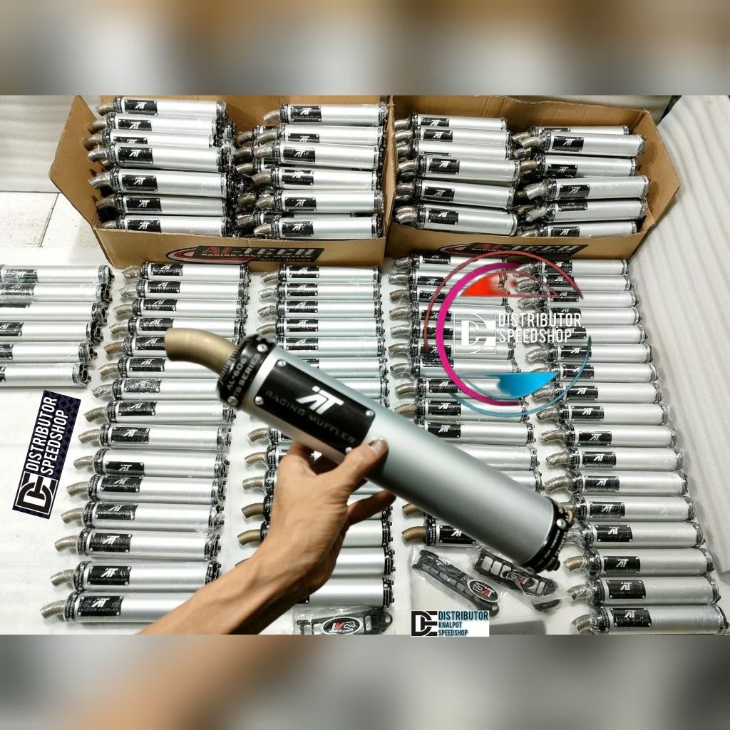 Silincer Ai-Tech Original Silver hitam gen 2 knalpot Kawasaki ninja 2 tak R RR ZX SS KR KRR Victor h