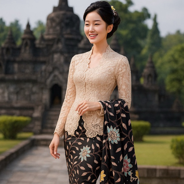 Kain Batik Tulis Eksklusif Premium Motif Solo Hitam Katun Margaria Original 1x2 Meter