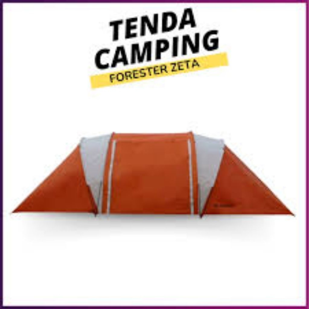 TENDA FORESTER ZETA 4 TENDA CAMPING KELUARGA TENDA CAMPING SEKAT TENDA CAMPING 2 KAMAR CAMP TENT