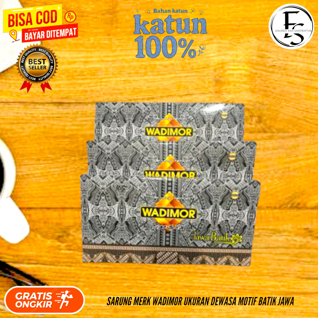 SARUNG MERK WADIMOR UKURAN DEWASA MOTIF BATIK JAWA
