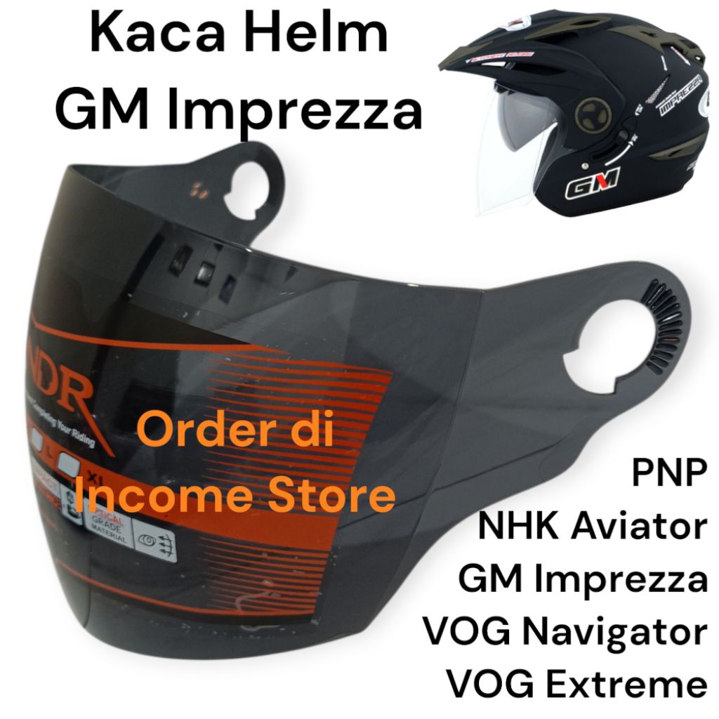 Kaca Visor Helm GM Imprezza Kaca Helm GM Impereza Double Visor