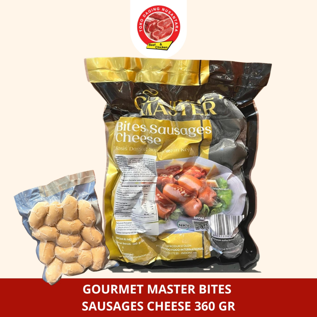 

GOURMET MASTER BITES SAUSAGES CHEESE 360 GR
