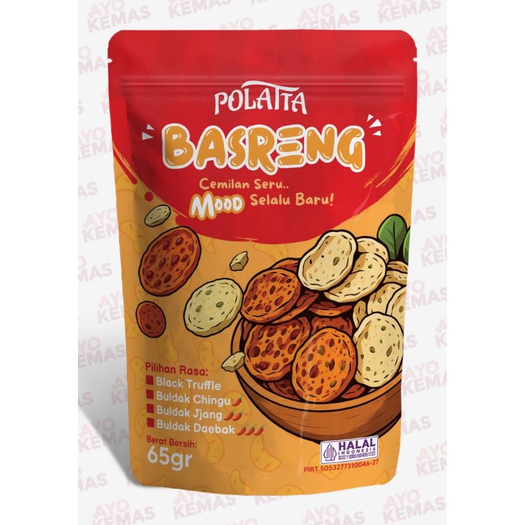 

Basreng Pipih Polatta Snack - Bumbu unik, renyah tanpa minyak 65 gr