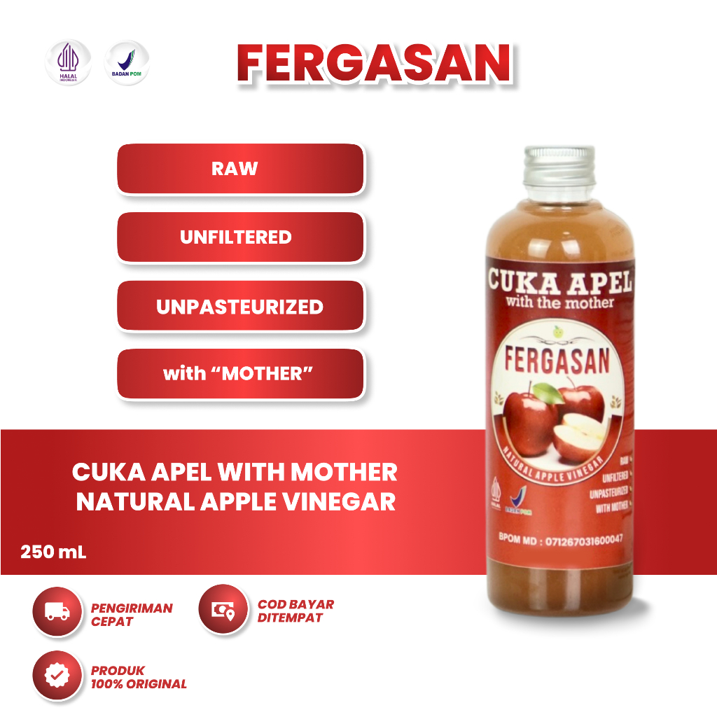 

Fergasan Cuka Apel With Mother 250 Ml