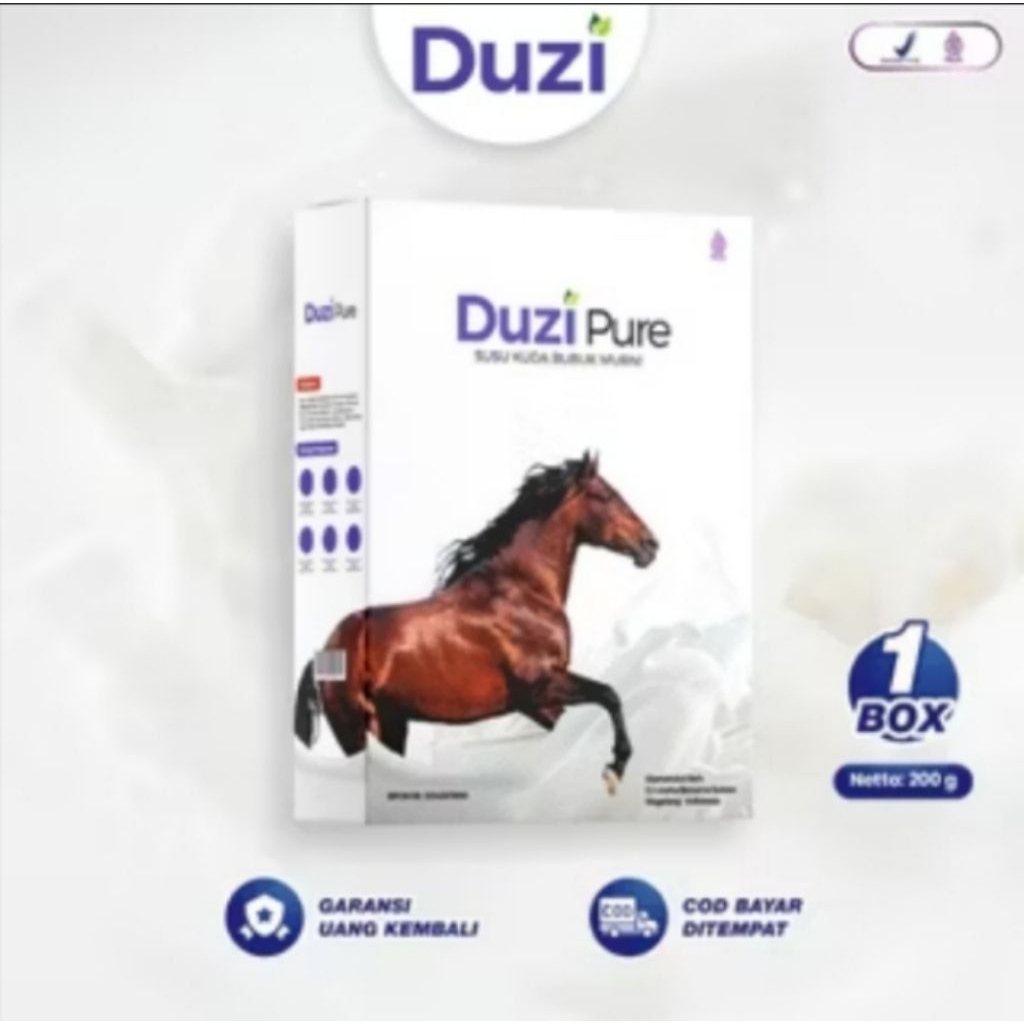 

Duzi Pure- Susu Kuda Lombok Bubuk 200 Gram 1 Box