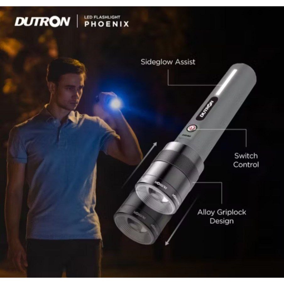 Senter Led Zoom Dutron Phoenix original