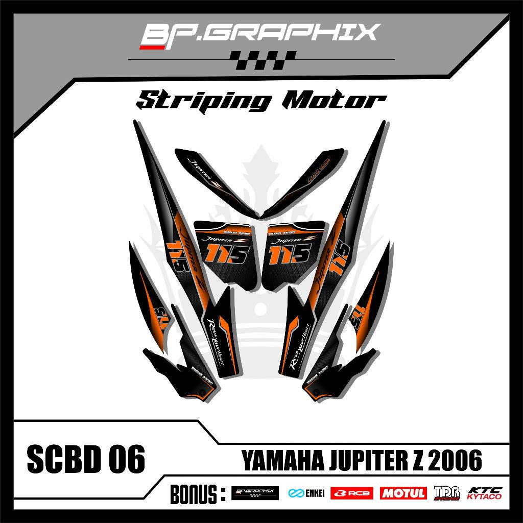 Striping Jupiter Z Burhan 2006 MOTIF SIMPEL ( SCBD 06 ) / Striping Jupiter Z Burhan