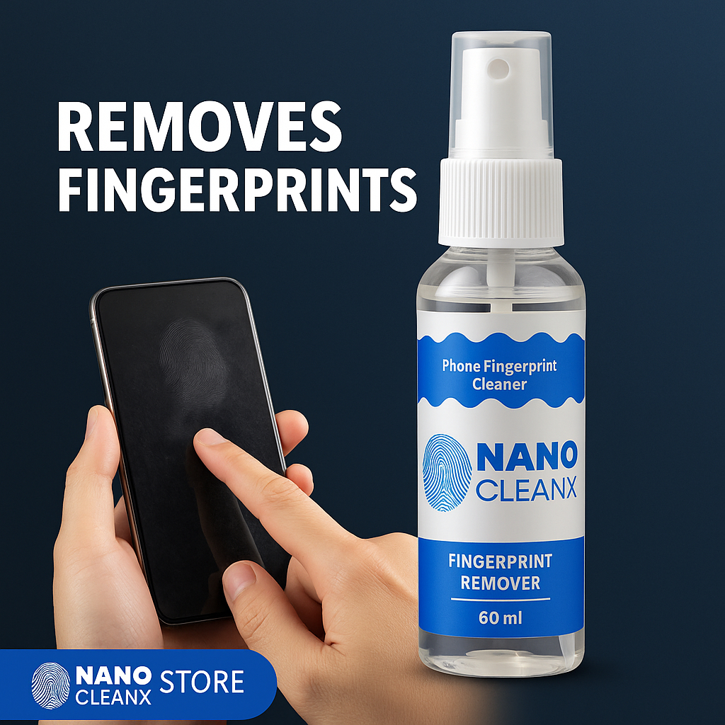 NanoCleanX Pembersih Sidik Jari Layar HP & Gadget 60ml Anti Noda dan Debu