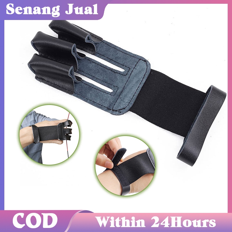 Sarung Tangan Memanah / Kulit Sintetis / Archery Gloves / Untuk Aula Latihan Panahan
