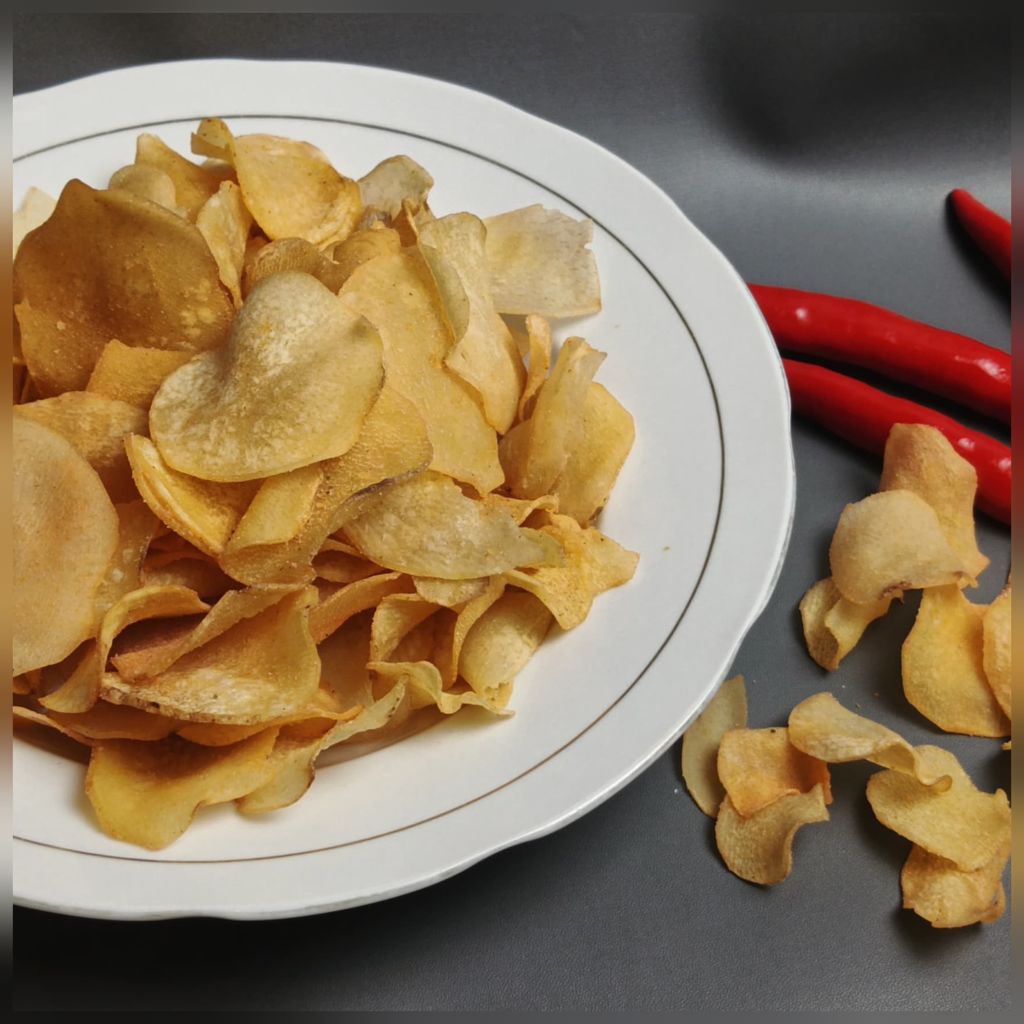 

KERIPIK TALAS ENAK, GURIH, RENYAH BERKUALITAS 250gr