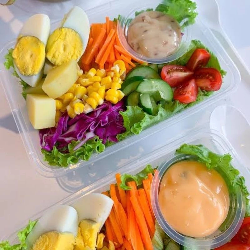 

Salad Sayur Segar Sehat Homemade Protein Telur Rebus 400gr