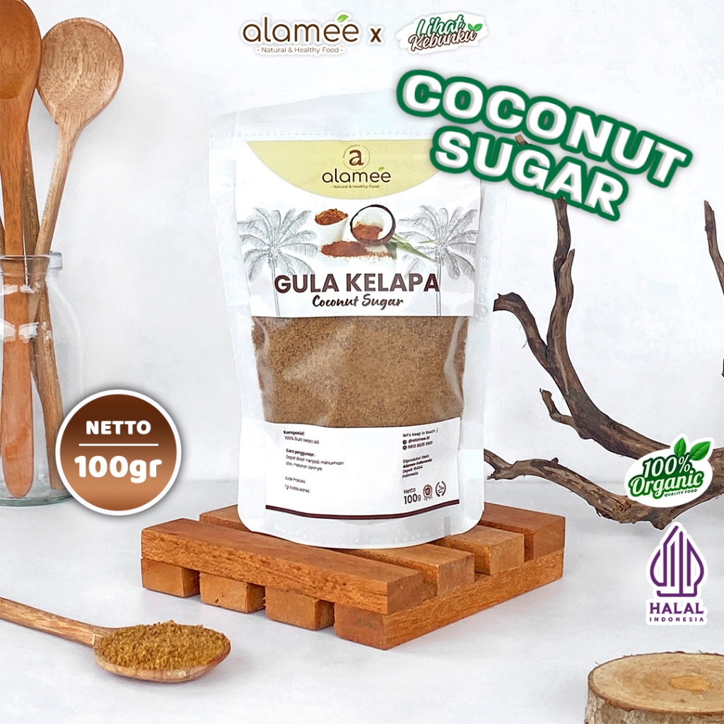 

ALAMEE Coconut Sugar Gula Kelapa Asli Organik Bubuk Powder Natural Pure Organic 100gr LIHAT KEBUNKU