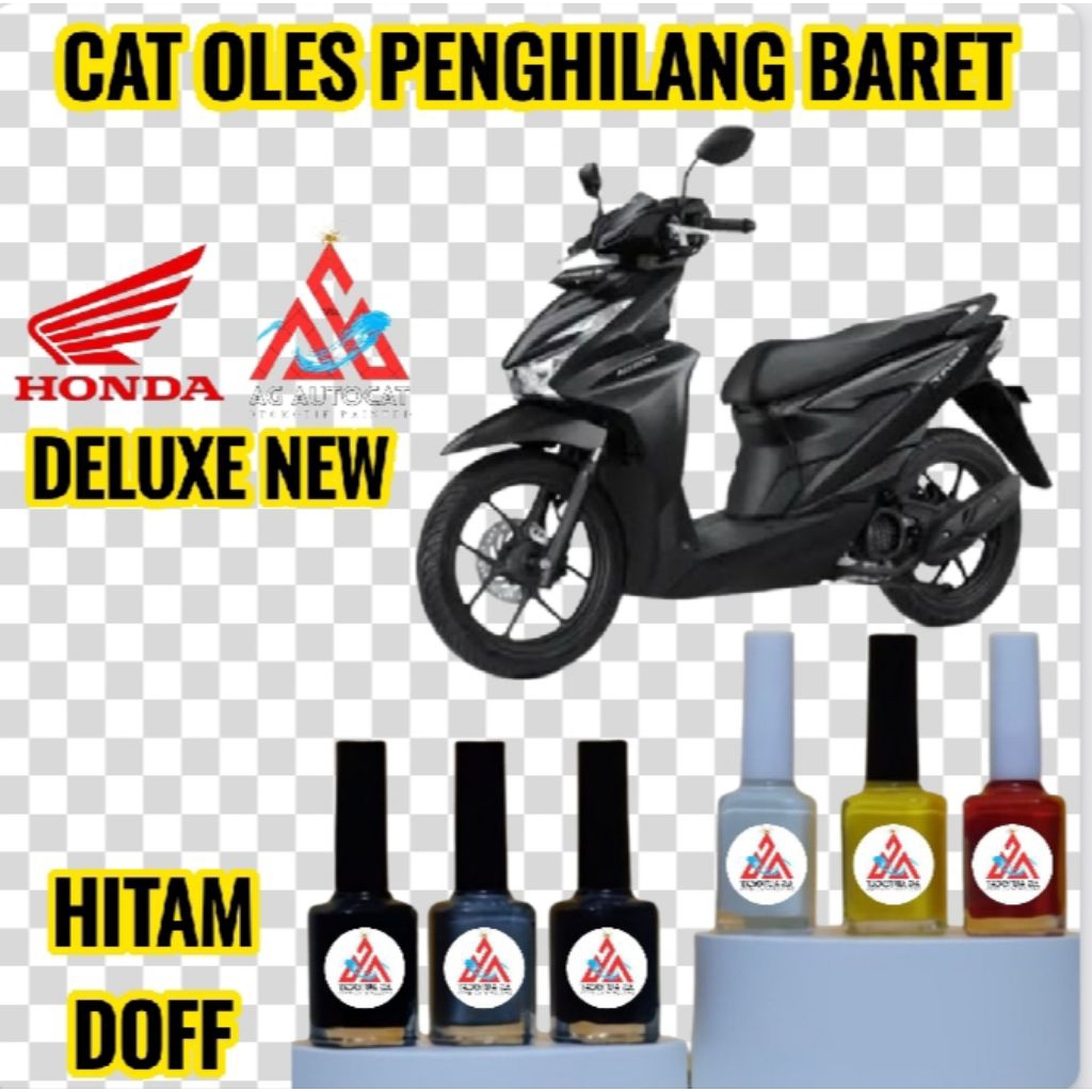 CAT OLES PENGHILANG BARET MOTOR HONDA BEAT DELUXE NEW HITAM DOFF/BLACK DOFF TERMURAH