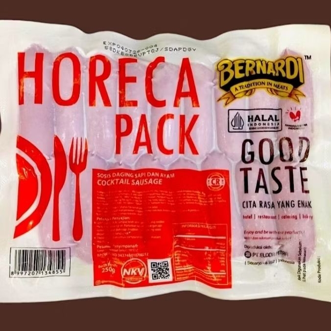 

Bernardi Horeca Sosis Cocktail Sapi & Ayam CR 250g