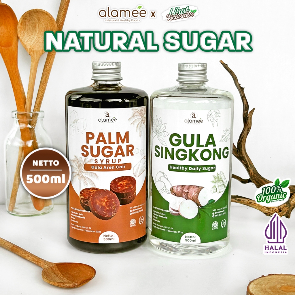 

ALAMEE Gula Aren Cair Singkong Ketela Palm Sugar Cair Organic Organik Pure Murni Sirup Pemanis 500ml LIHAT KEBUNKU