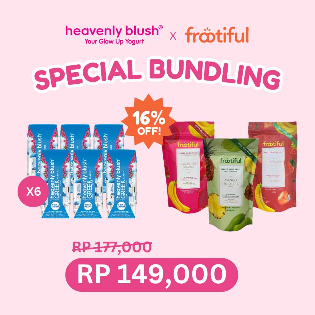 

Frootiful Freeze Dried Fruits x Heavenly Blush Greek Yogurt Drink - Perfect Blend For Your Ideal Shape Collaborations