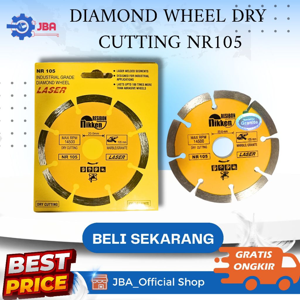 

Pisau Potong Kramik Dry Cutting Nikeen Resibon NR 105