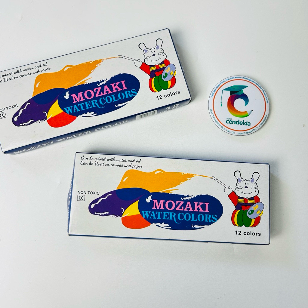 

Cat air Water Color MOZAKI 12 warna Water Proof