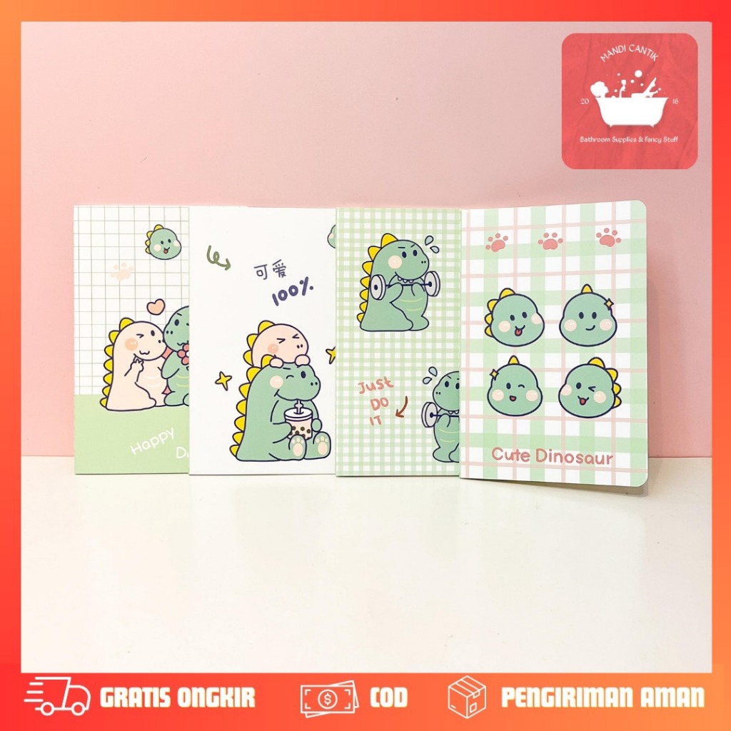 

BUKU STANDAR A5 DINO HIJAU BK-1996 BOOK Notebook bergaris A5/Buku Tulis Sekolah lembar garis