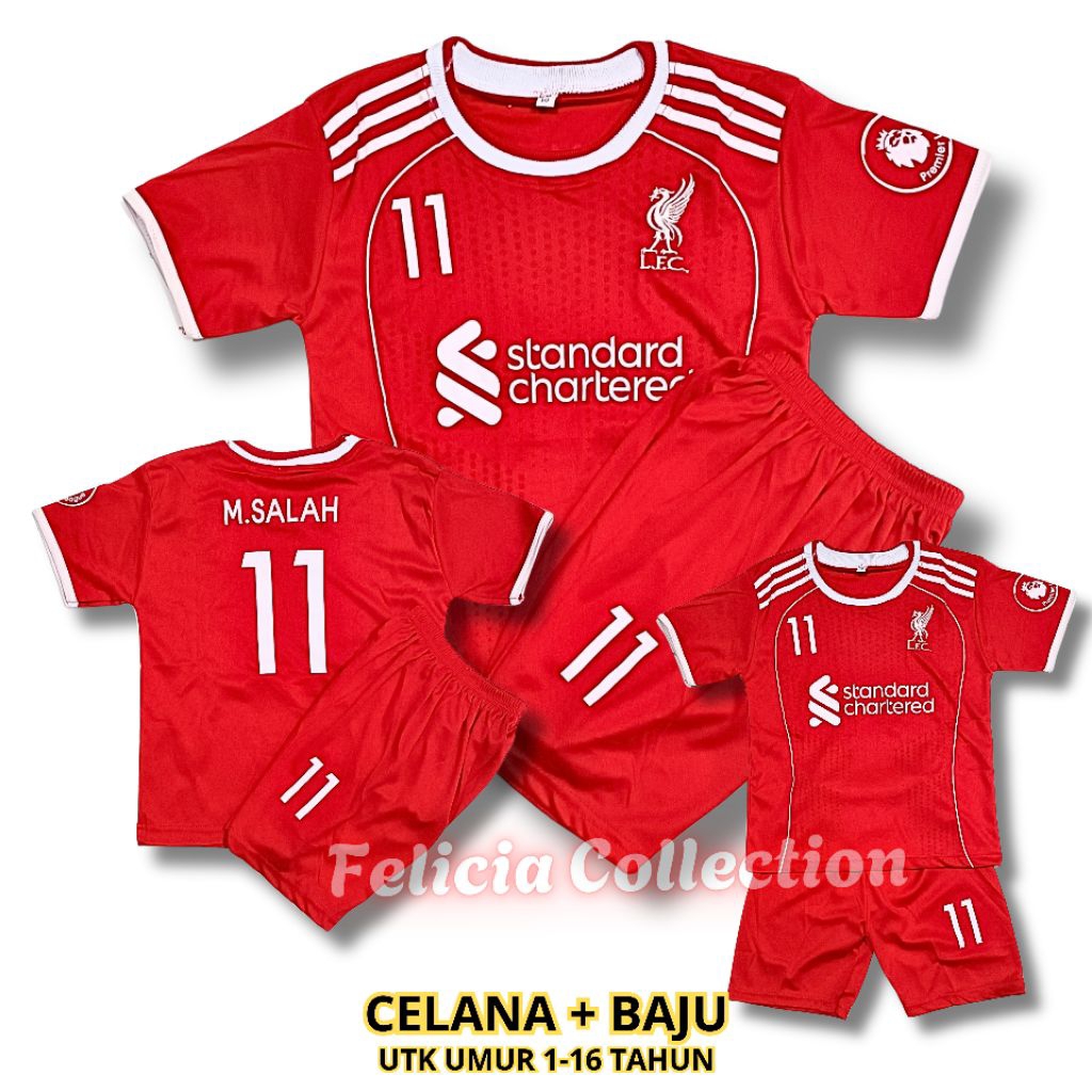 SETELAN JERSEY BOLA ANAK/BAJU BOLA ANAK 1-16 TAHUN