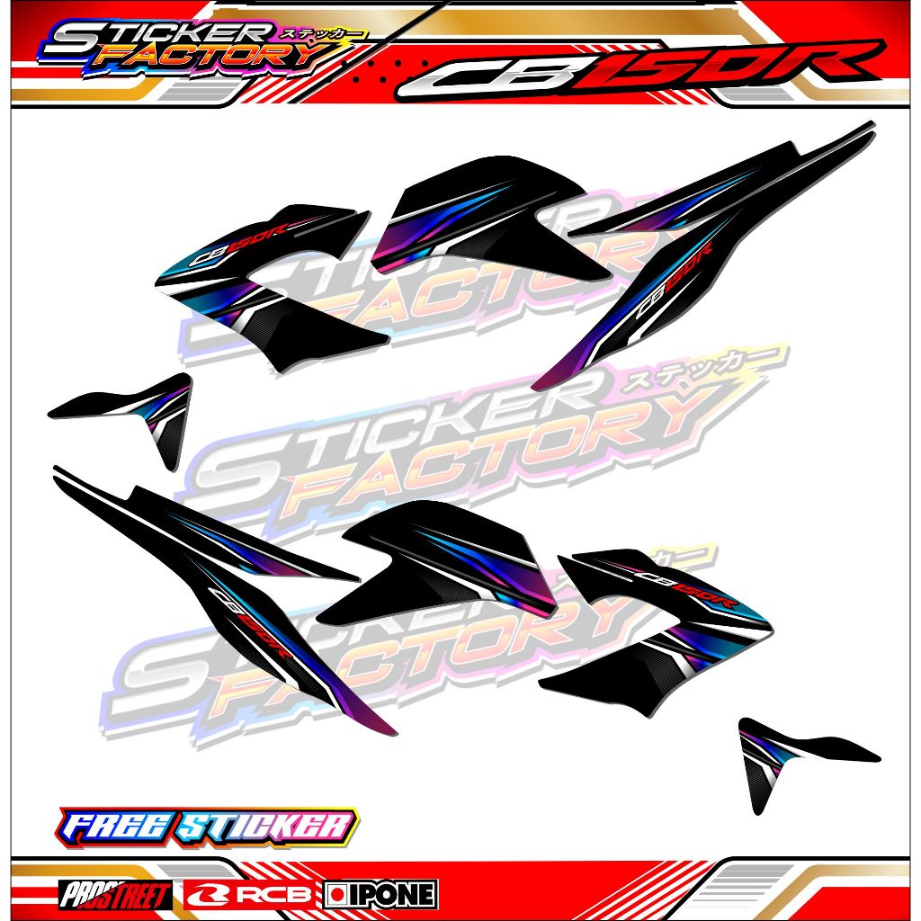 STRIPING VARIASI MOTOR HONDA CB150R OLD / STICKER LIST VARIASI MOTOR HONDA CB150R OLD
