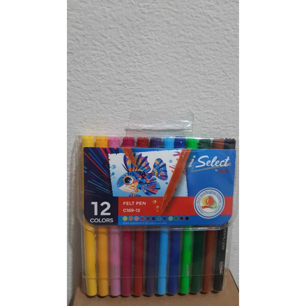 

DELI C169-12 FELT PEN 12 COLORS SPIDOL WARNA