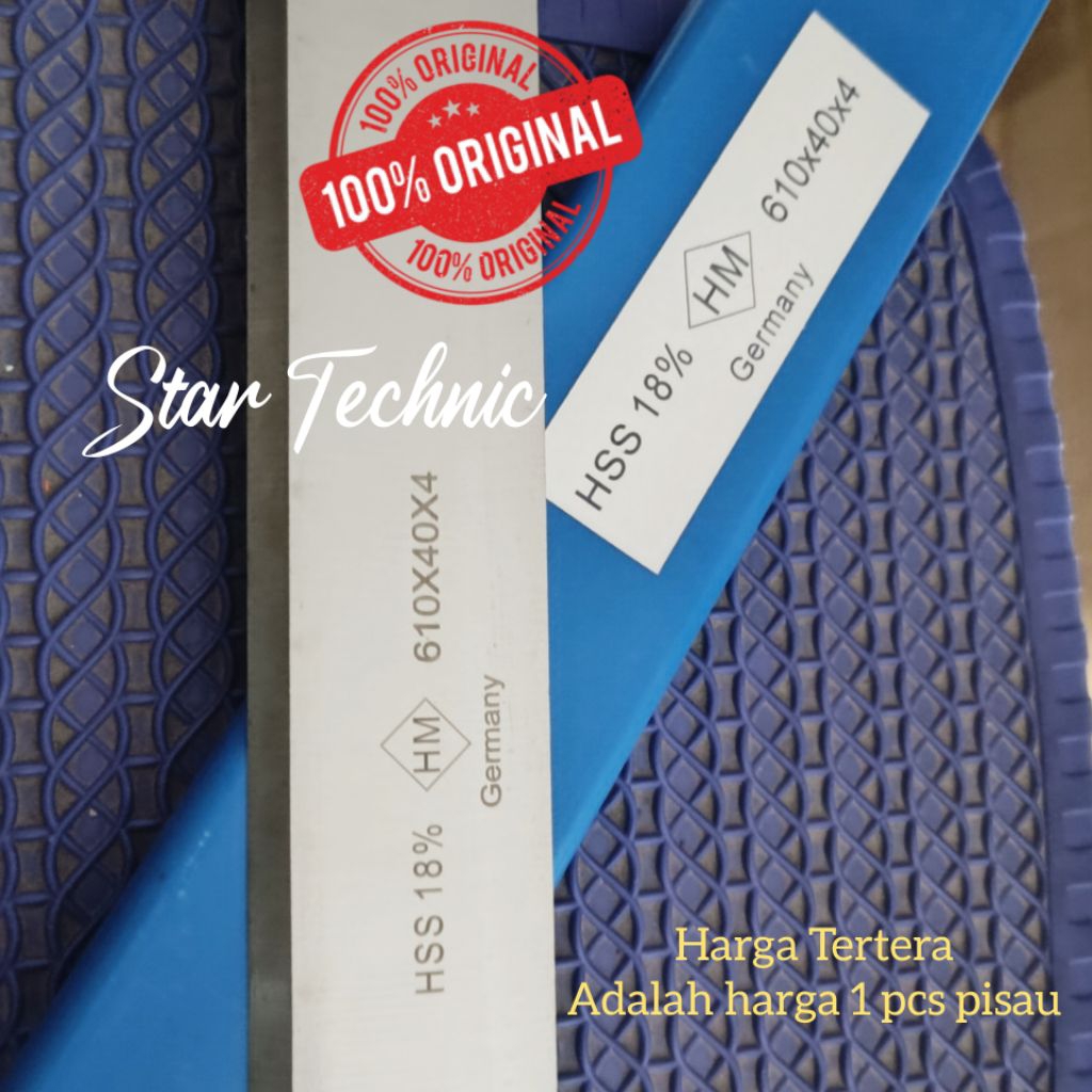 

HSS planer 61 cm merek HM Germany,uk. 610x40x4mm